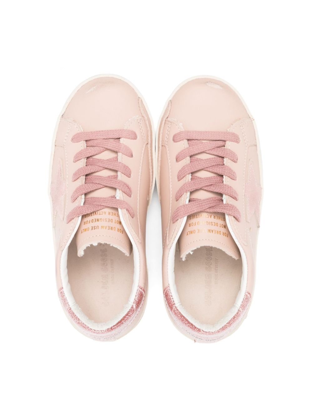 Golden Goose Kids Superstar sneakers Roze