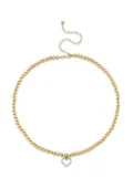Sydney Evan 14kt yellow gold Open Heart diamond choker