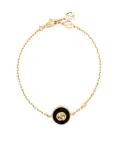 Gucci 18kt yellow gold Interlocking G onyx and diamond bracelet