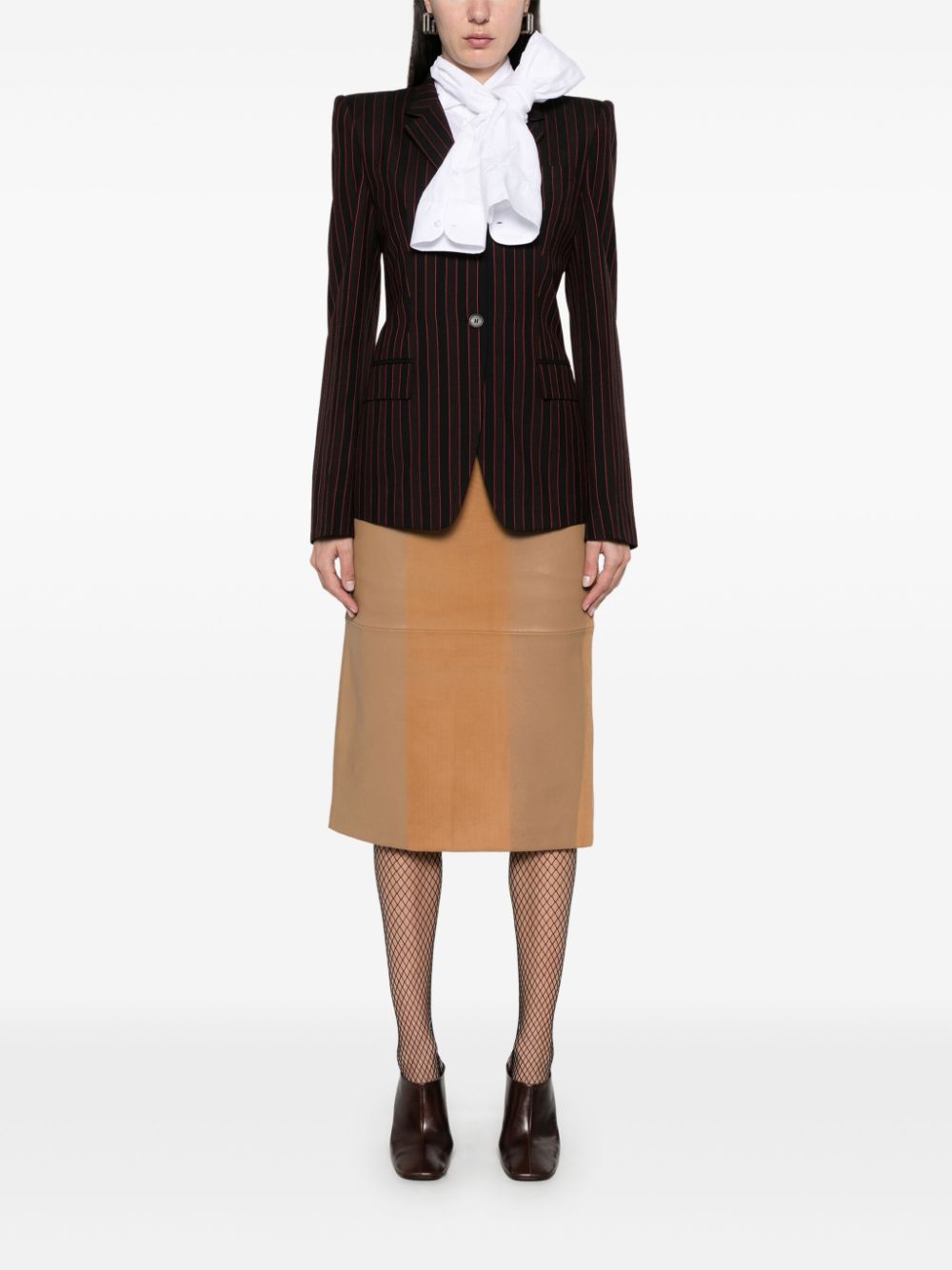 Alexander McQueen pinstriped blazer - Zwart