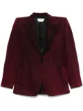 Alexander McQueen denim blazer - Red