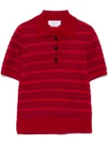 Alexander McQueen striped polo shirt - Red