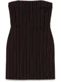 Alexander McQueen pinstriped mini dress - Black