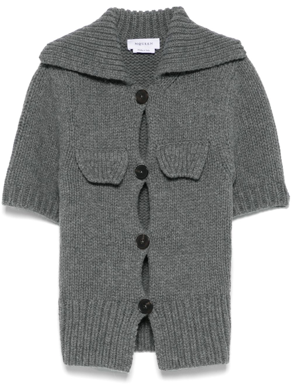 Alexander McQueen collared cardigan - Grey