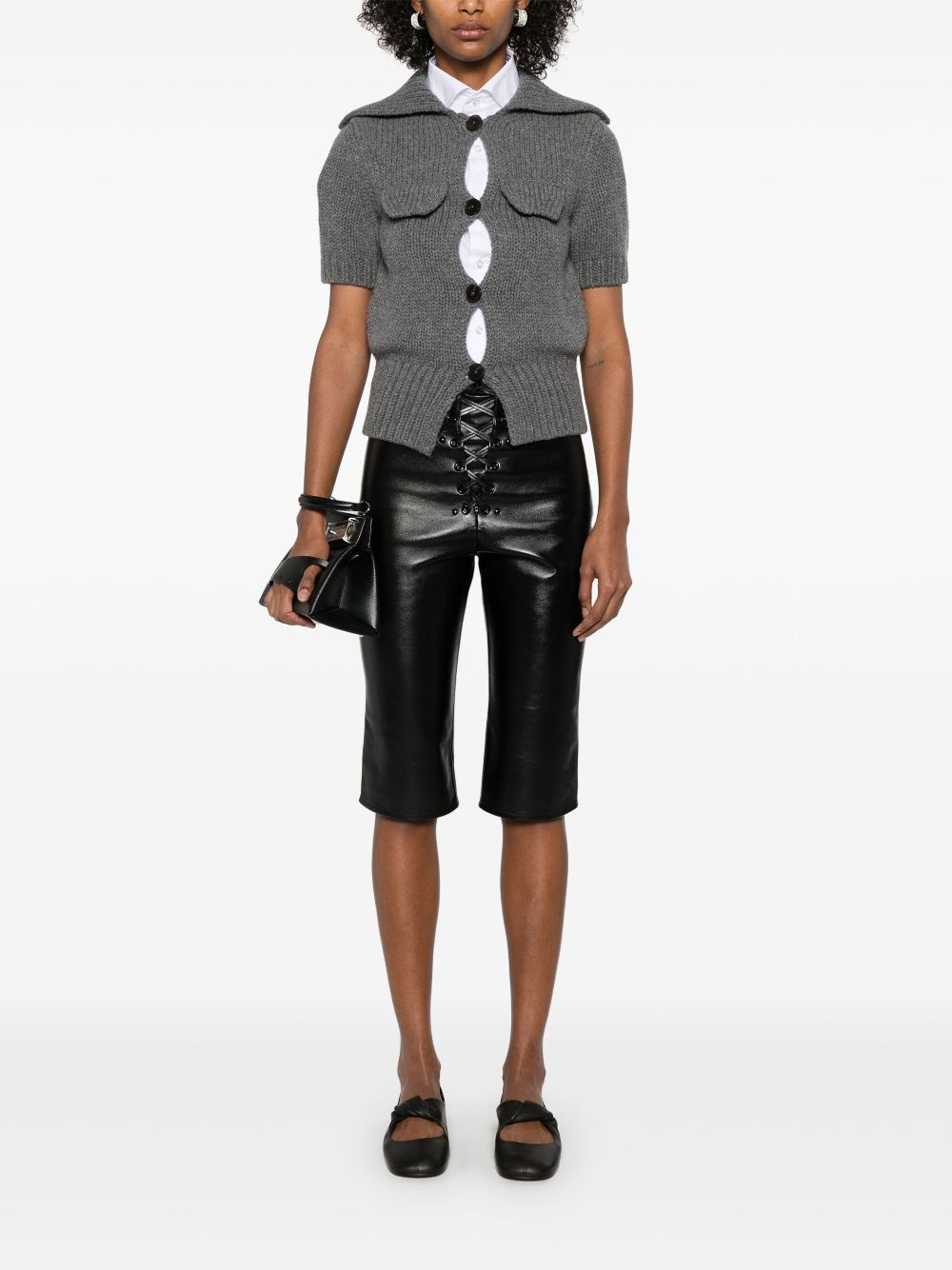 Alexander McQueen Vest met kraag - Grijs