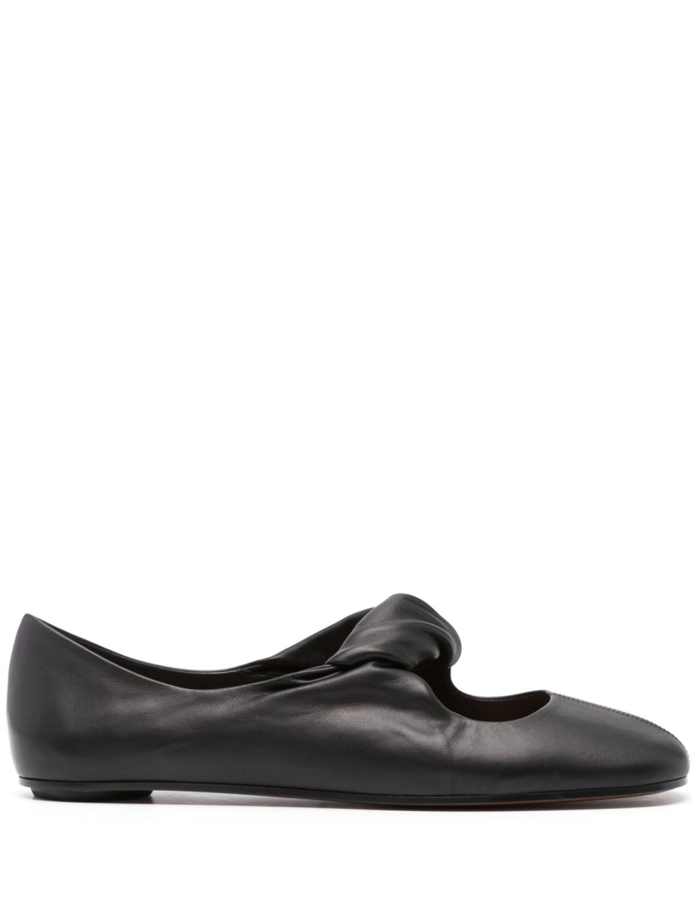 Alexander McQueen twist-detailing ballet flats Black