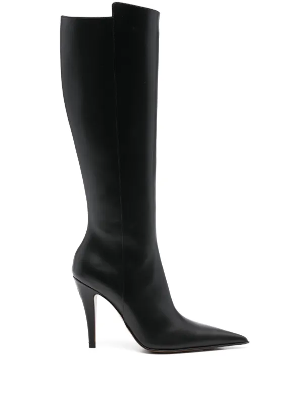 靴 aMelted Boots Black 39 poolde Melted Wedge Boots – POOLDE