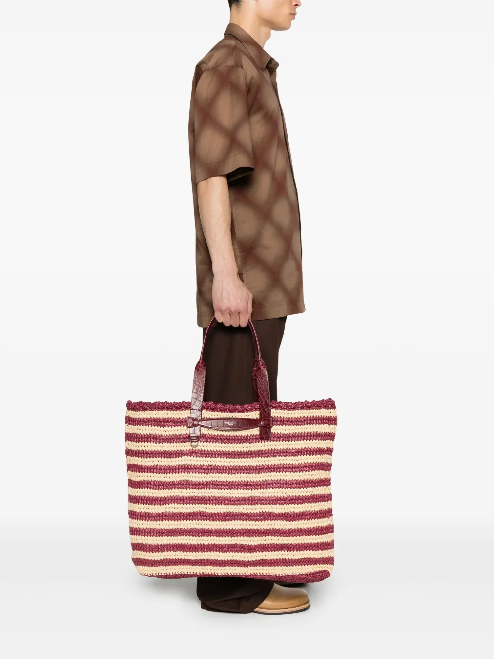 Dolce & Gabbana striped raffia tote bag | Image 2
