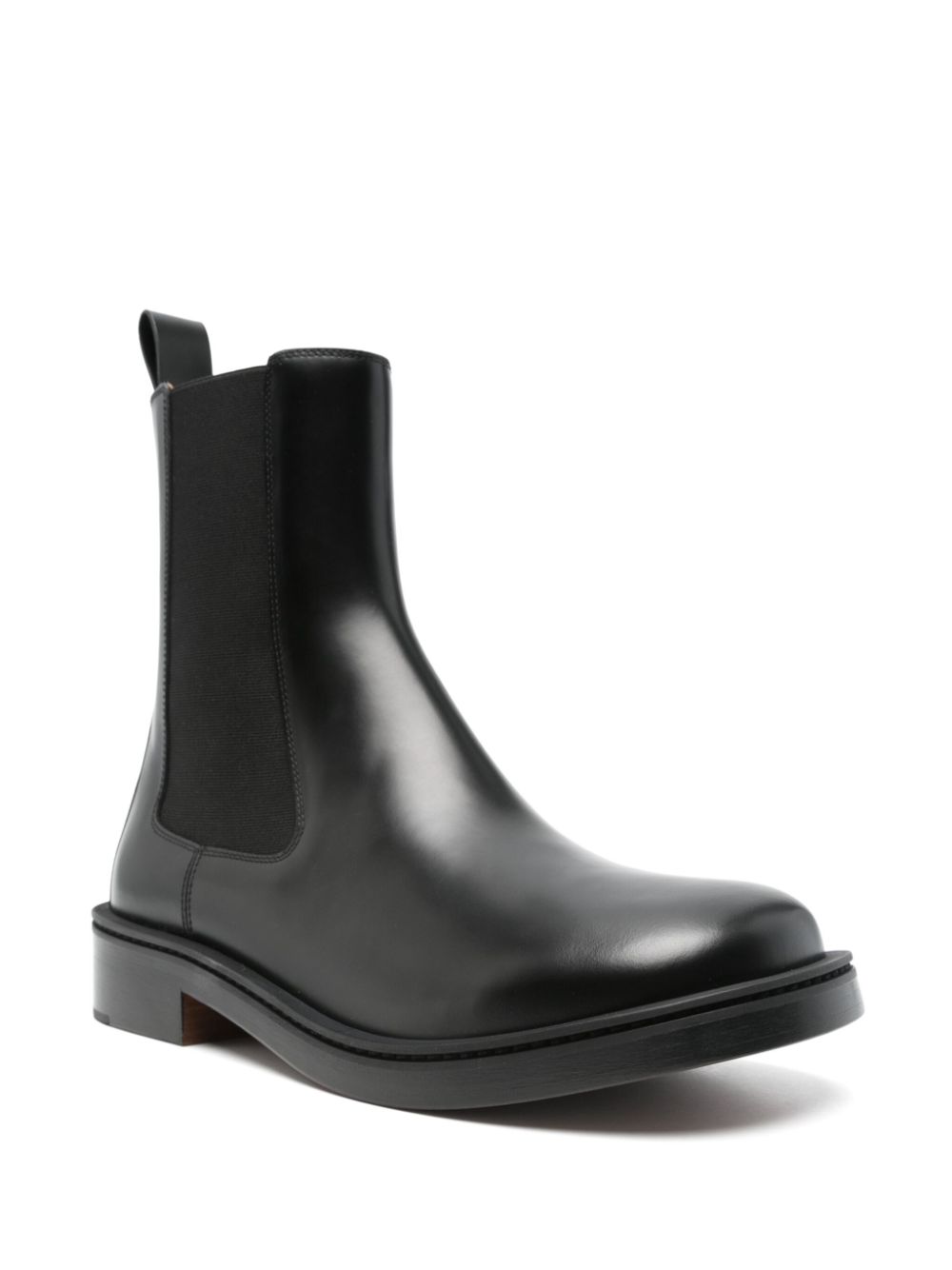 Alexander McQueen leather boots Black