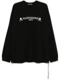 Mastermind World logo-print long-sleeve T-shirt - Black