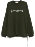 Mastermind World logo-print long-sleeve T-shirt - Green