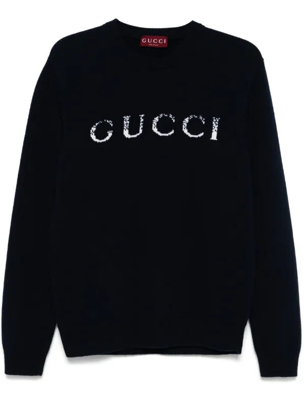 Gucci sweater logo hotsell