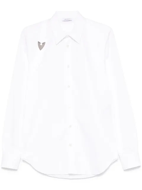 Alexander McQueen buckle poplin shirt 