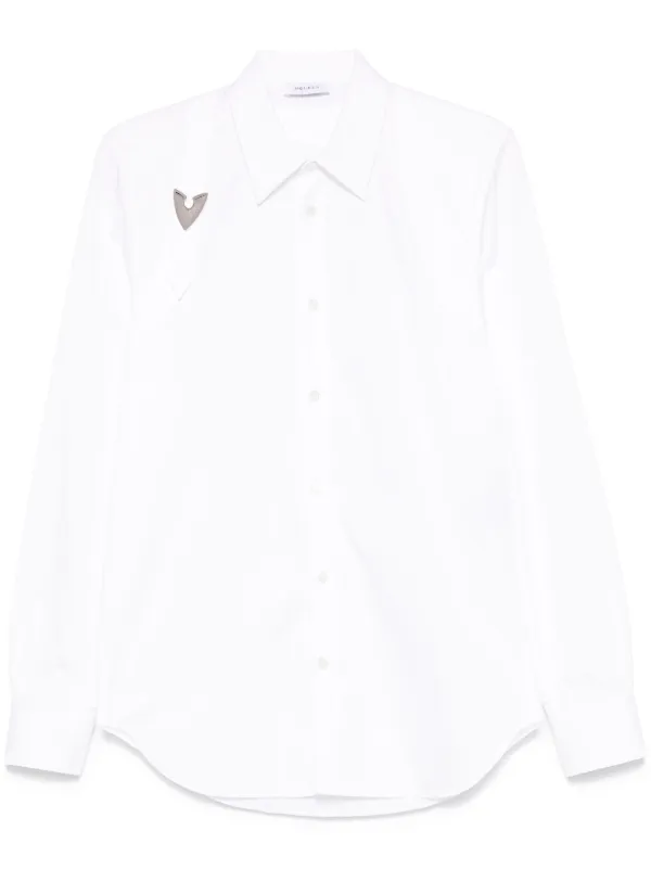 【alexander mcqueen】バックル付きホワイトコットンシャツ Alexander McQueen バックル シャツ | ホワイト | FARFETCH JP