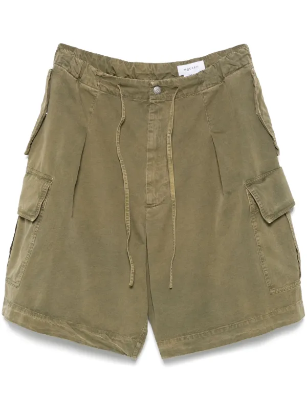 【送料&関税込】Alexander McQueen Cargo Shorts Alexander McQueen Cargo Shorts | Green | FARFETCH MY