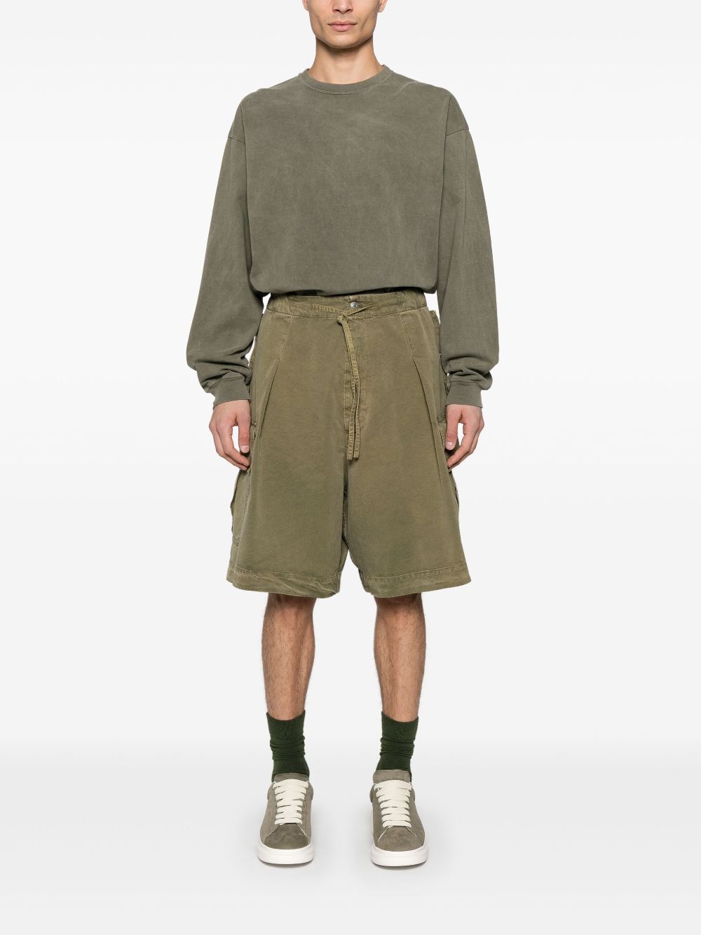 Alexander McQueen cargo shorts - Groen