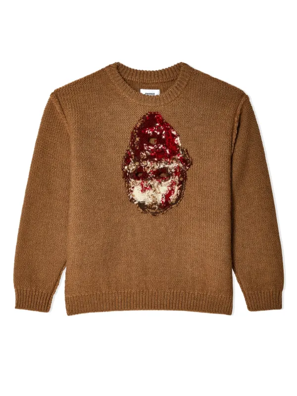 Doublet Embroidered Sweater | Brown | FARFETCH JO
