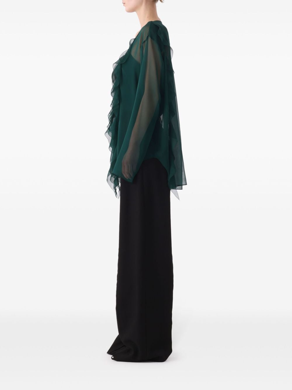 Jason Wu Collection ruffle-detailing blouse - Groen