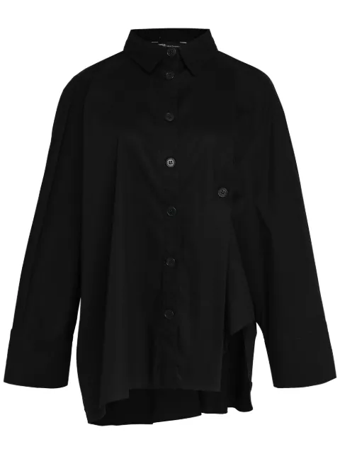 Uma | Raquel Davidowicz camisa asimétrica manga larga