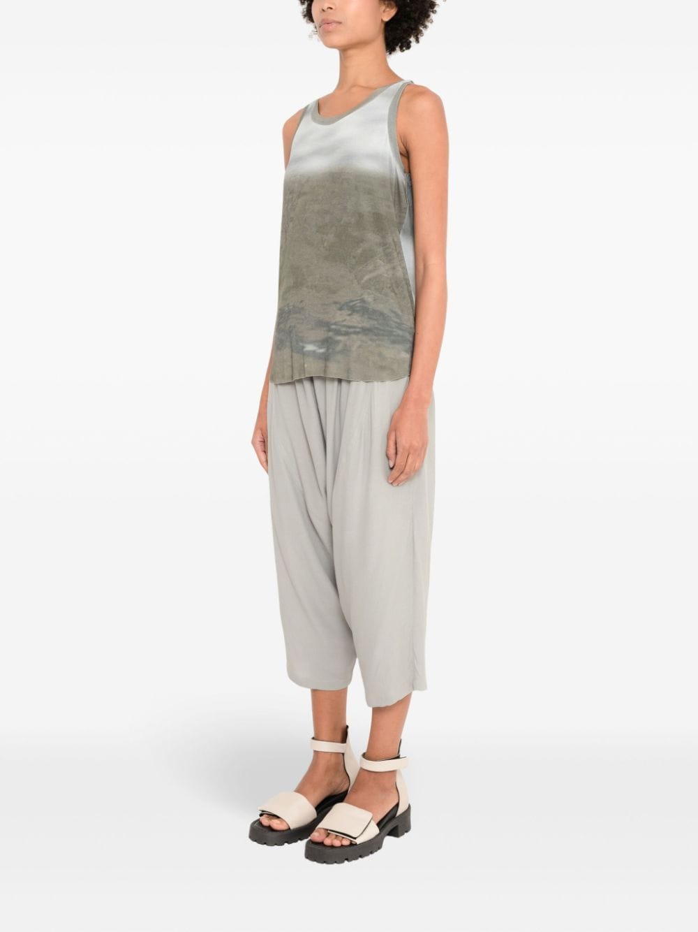 Shop Uma Raquel Davidowicz Printed Tank Top In Grey