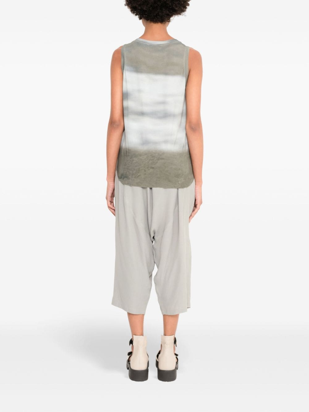 Shop Uma Raquel Davidowicz Printed Tank Top In Grey