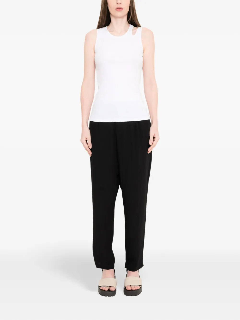 Uma | Raquel Davidowicz cut-out detailed top - Wit