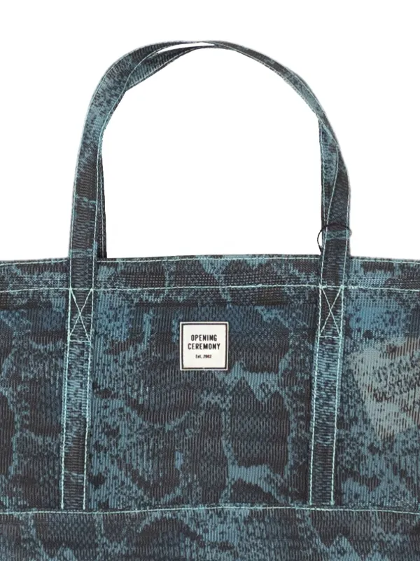 Opening Ceremony Small animal print Tote Bag Blue FARFETCH AO