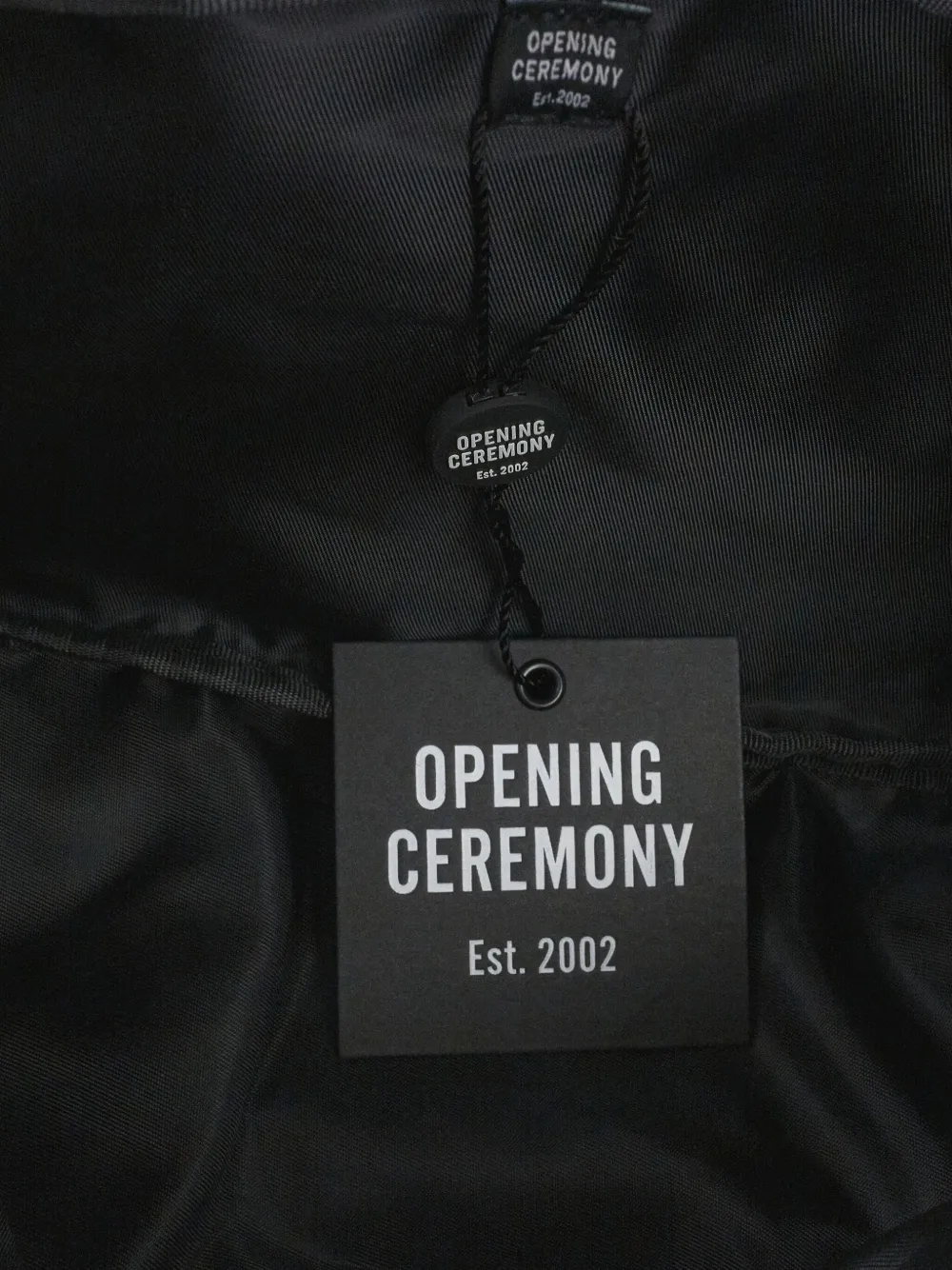 Opening Ceremony Satijnen heuptas met logo Blauw