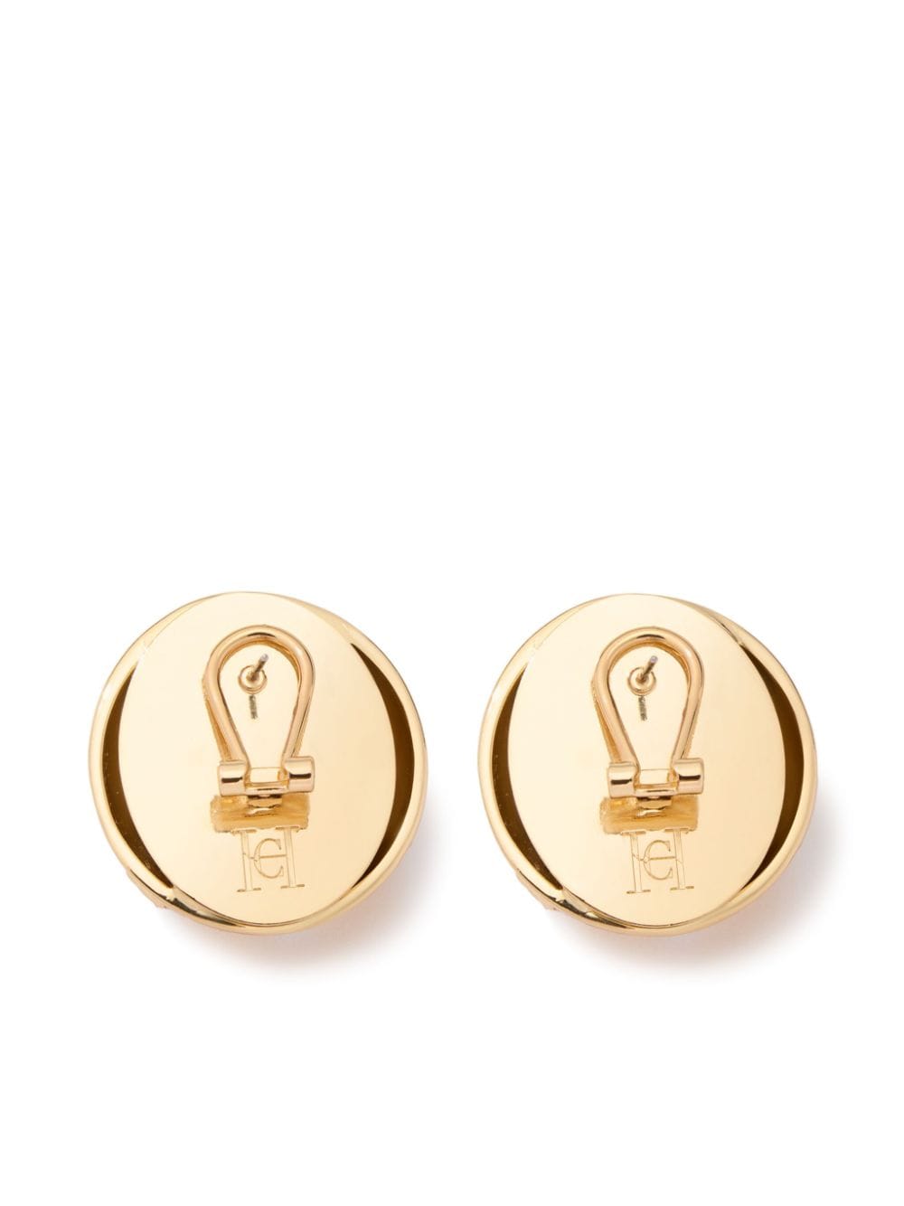 Shop Carolina Herrera Starbust Dome Earrings In Gold