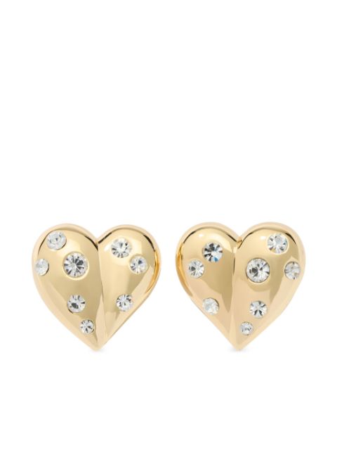 Carolina Herrera stud-embellished heart earrings Women