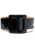 Carolina Herrera buckle closure patent-leather belt - Black