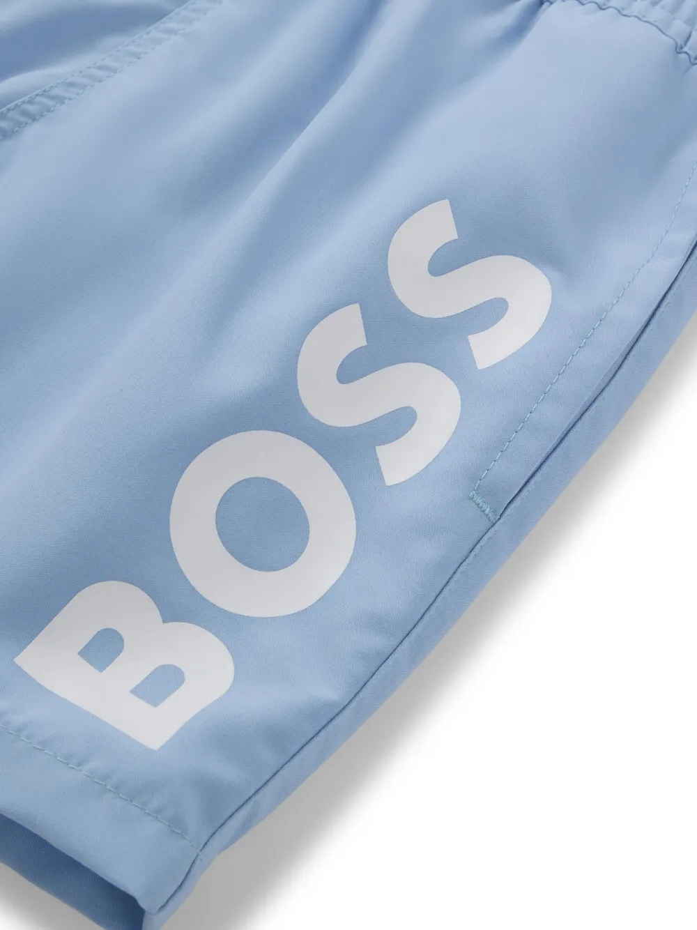 BOSS Kidswear Zwembroek met logoprint Blauw