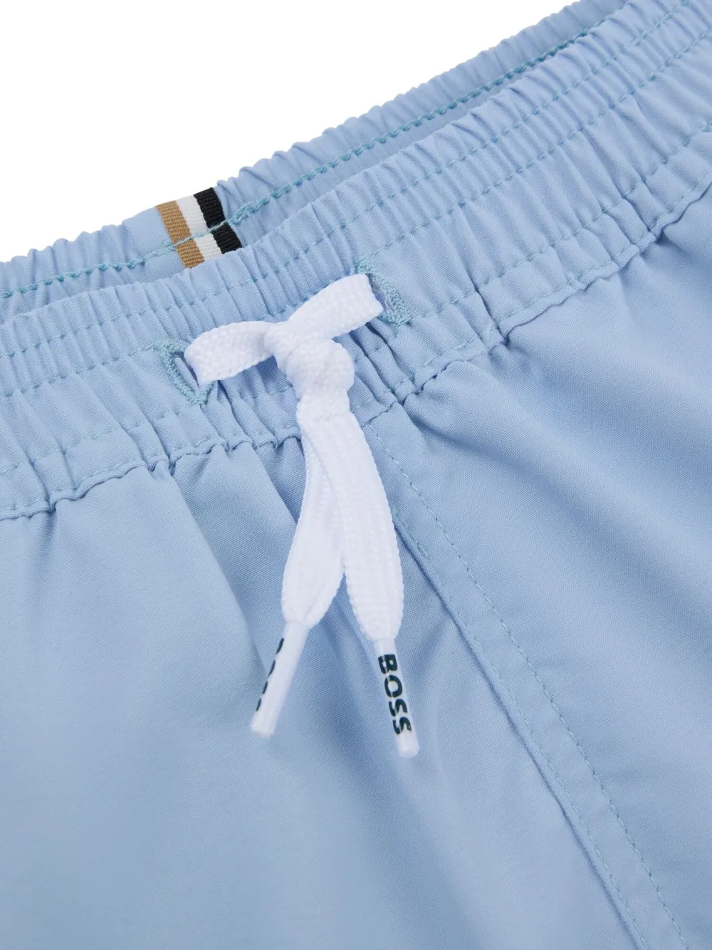 BOSS Kidswear Zwembroek met logoprint Blauw