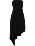 Amsale crepe asymmetric dress - Black