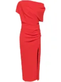 Amsale stretch crepe slouch dress - Red