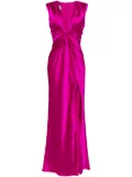 Amsale twisted satin dress - Purple