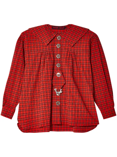 Chopova Lowena tartan-checked shirt