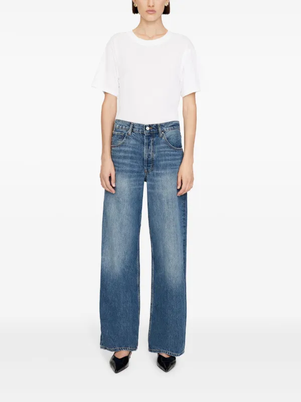 【関税込み】ANINE BING ブルー Manon ジーンズ ANINE BING Manon Jeans | Blue | FARFETCH