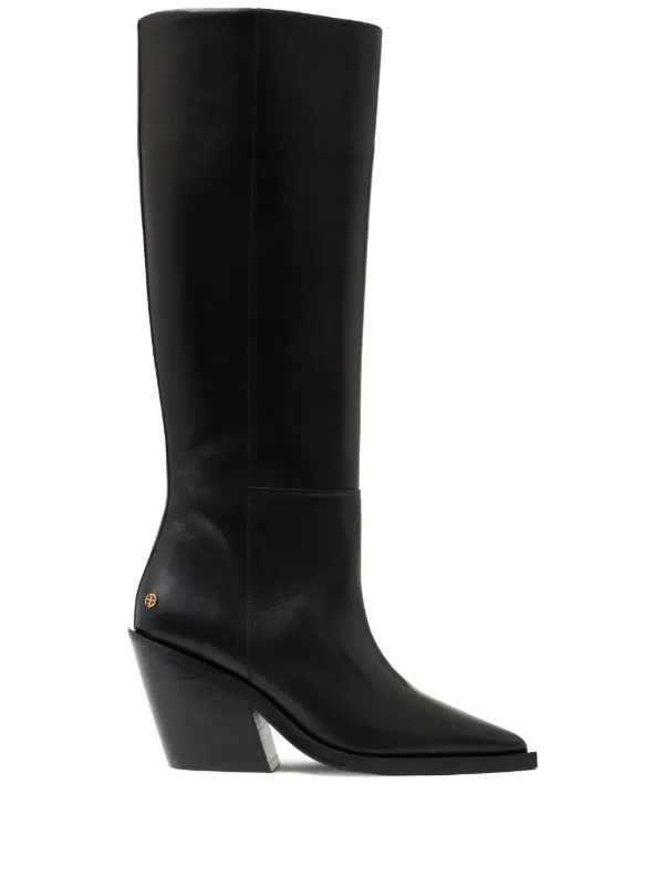【関税込み】ANINE BING トープ Bekah フラットブーツ ANINE BING Bekah ブーツ | ブラック | FARFETCH JP