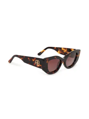 Anine Bing サングラス Anine Bing Verona Sunglasses - Black/Purple | Garmentory