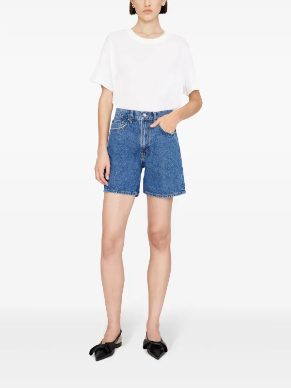 ショートパンツ ANINE BING Woman Short Blue A0510677 WHD6 ANINE BING Kat Denim Shorts | Blue | FARFETCH