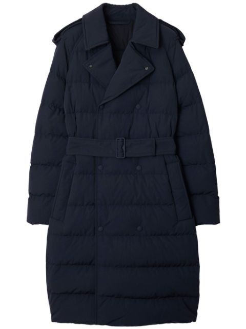 Burberry logo-applique puffer coat Women