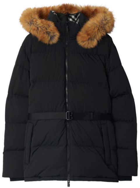 Burberry B Shield-applique puffer coat Women