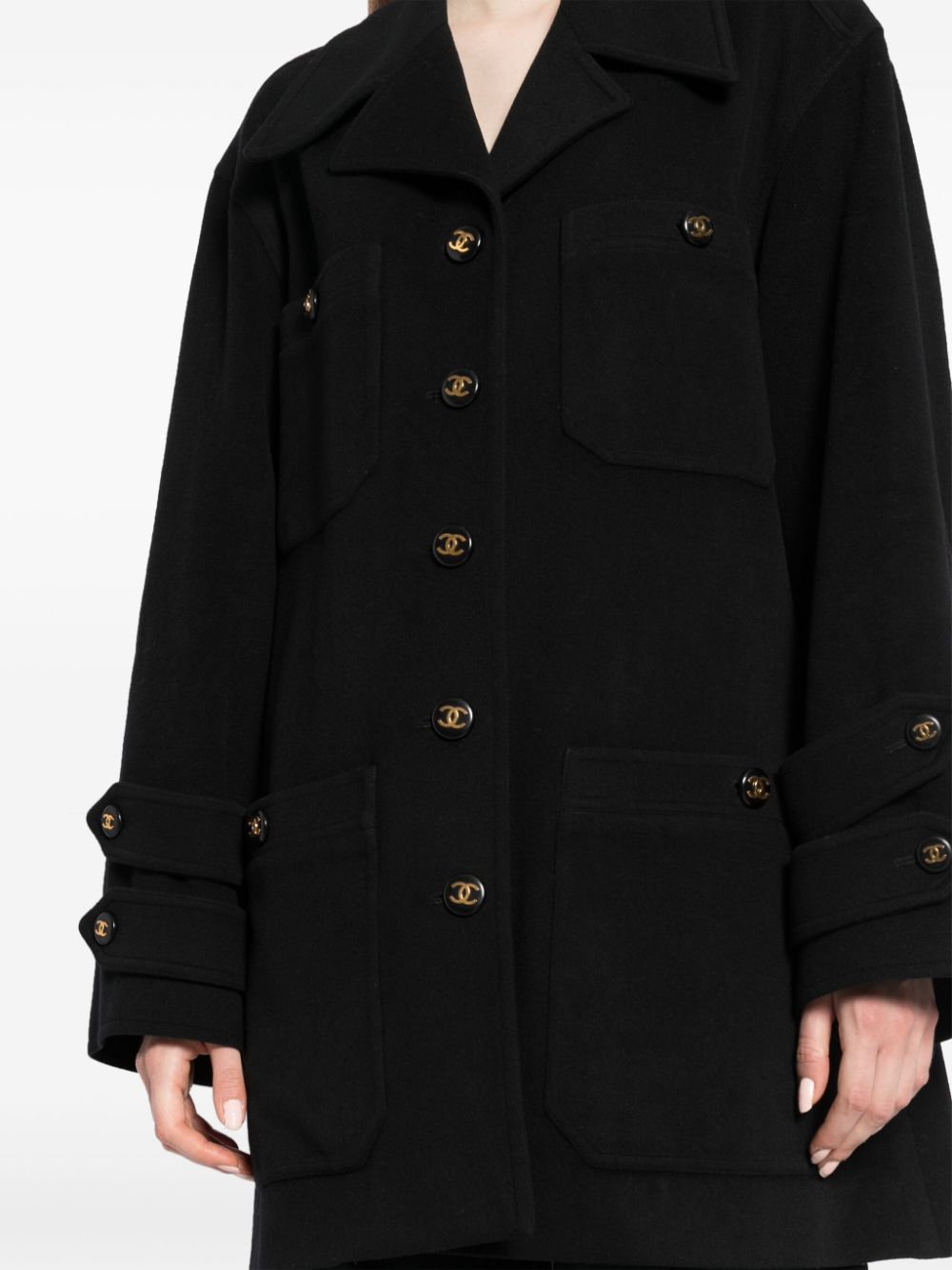 CHANEL 1993 single-breasted coat Women