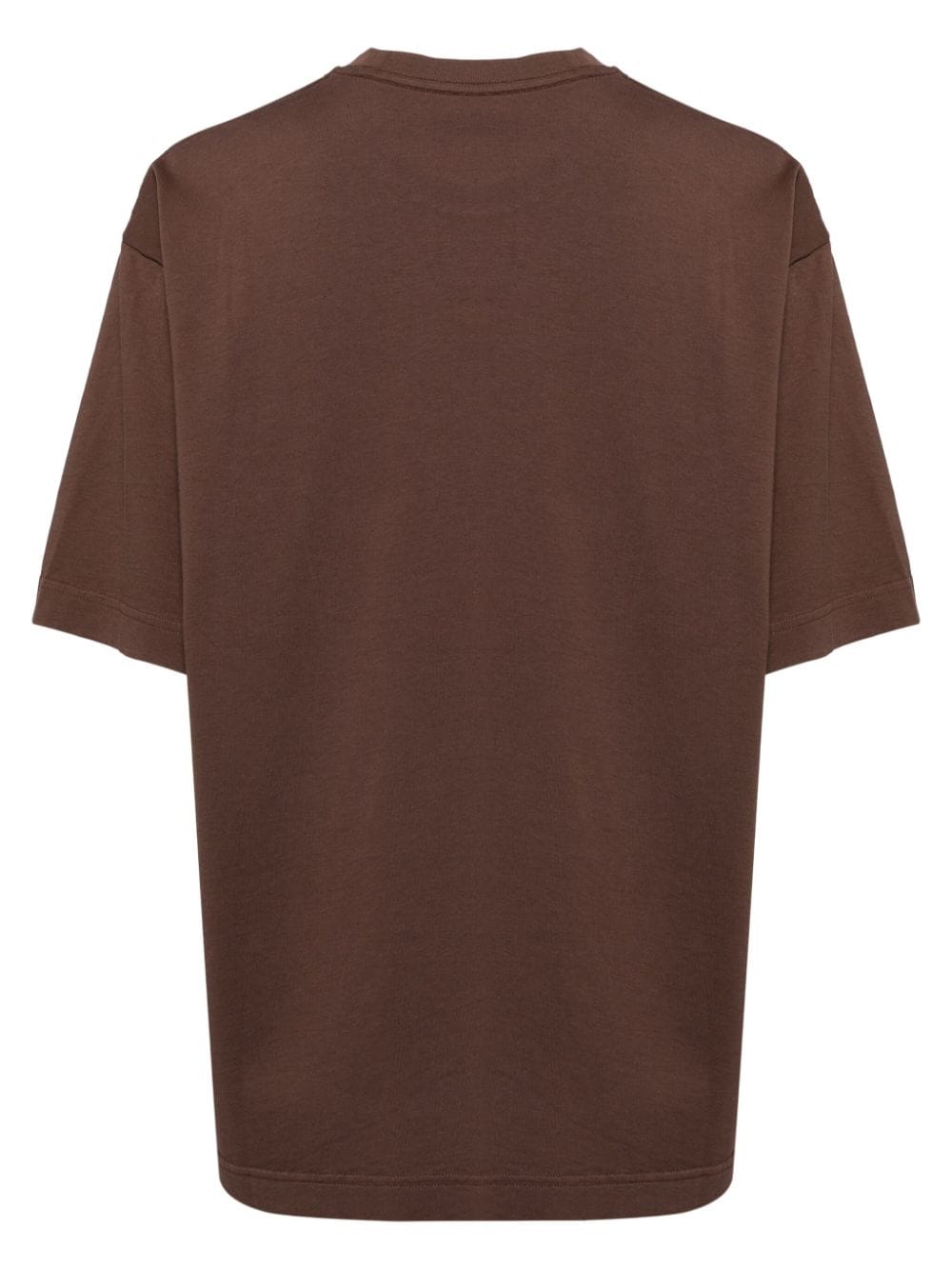 Shop Jnby Graffiti-printed T-shirt In Brown