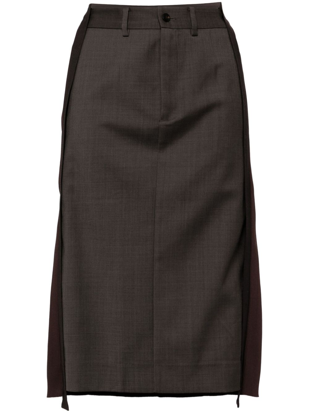 deconstructed midi skirt