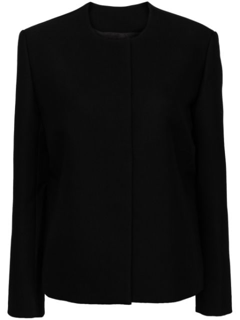 JNBY collarless wool coat