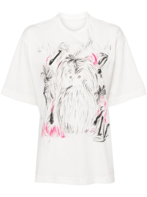 JNBY Graffiti style short sleeve T-shirt Women