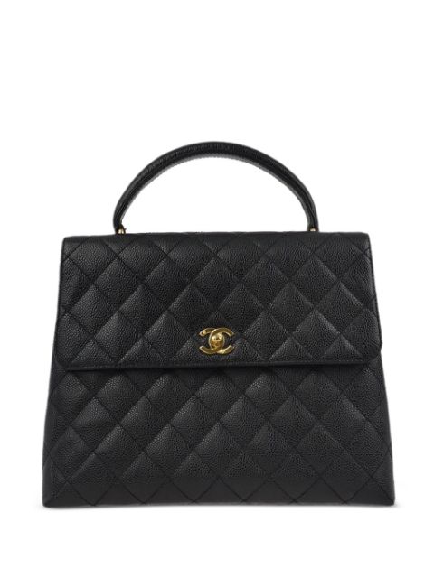 HOT SALE CHANEL 2002 CC diamond-quilted handbag Women