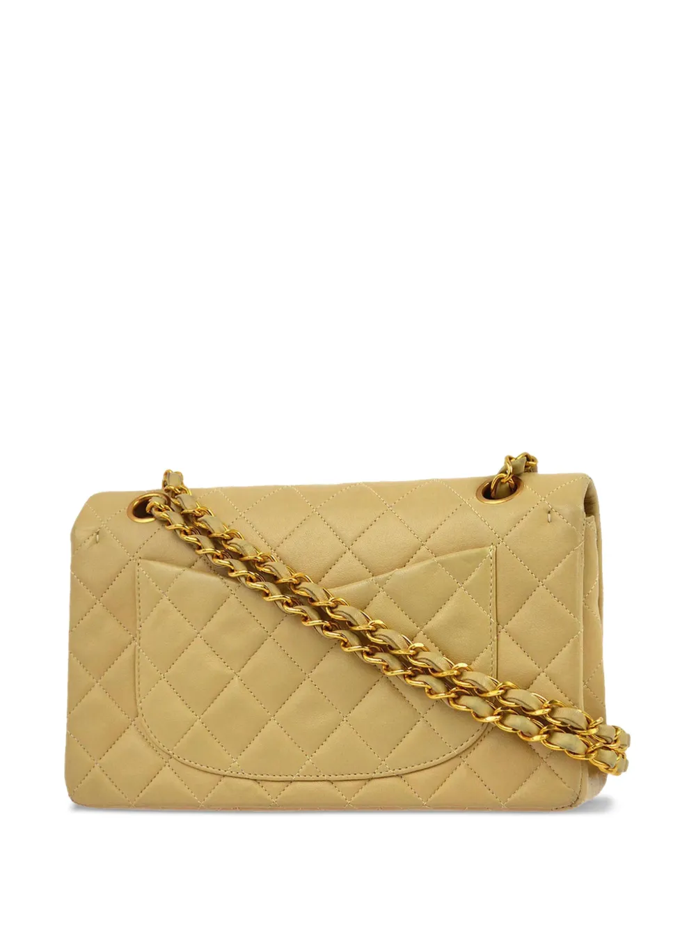 CHANEL Pre-Owned 1995 Double Flap kleine schoudertas - Beige